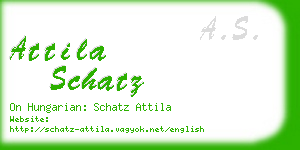 attila schatz business card